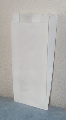 Белый крафт пакет фасовочный, возможно нанесение логотипа